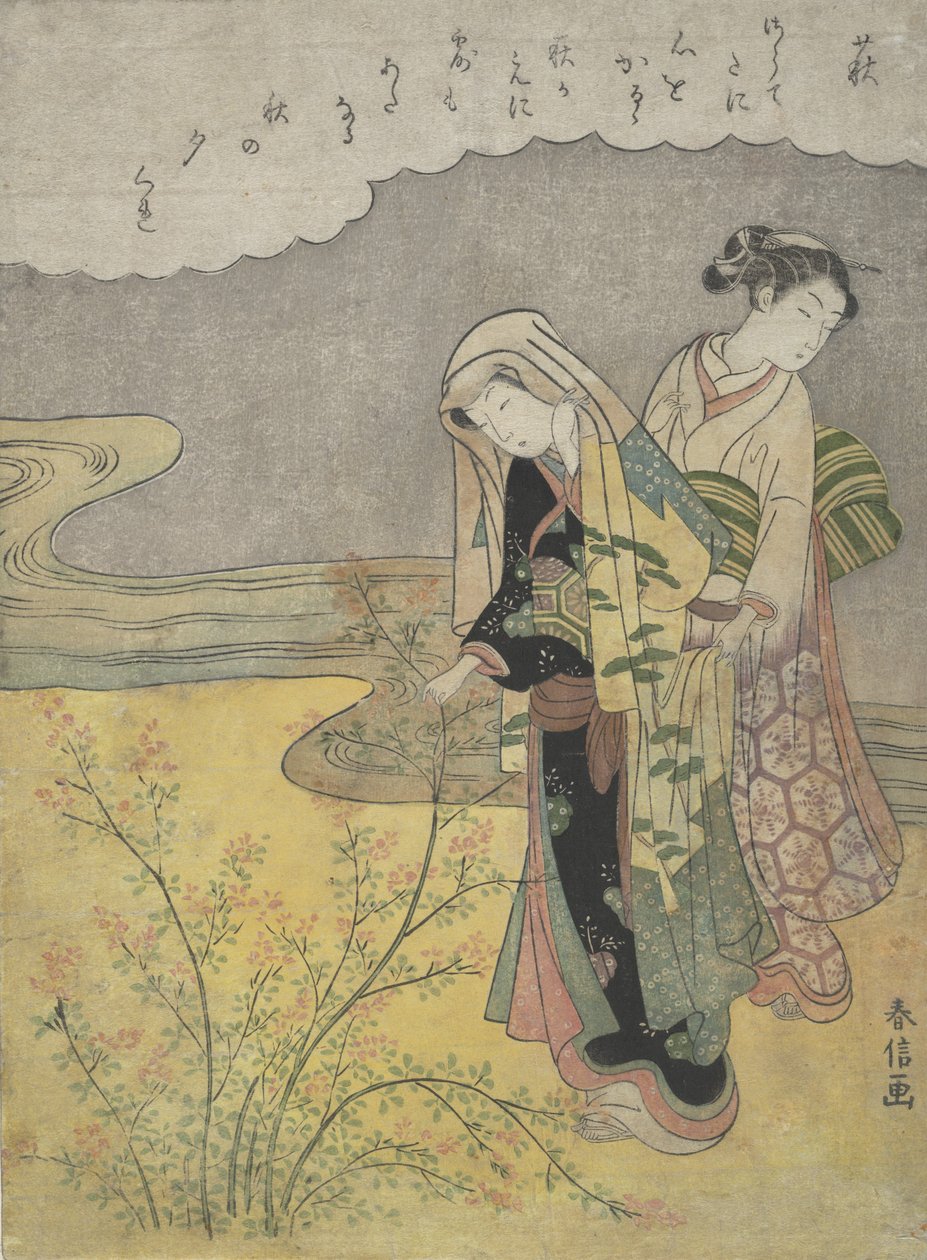 O trevo de Bush Hagi, ca. 1766., c. 1766. de Suzuki Harunobu