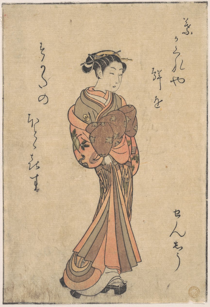 As cortesãs, da série «Seiro Bijin Awase Carver e Shigoro» (sic.) de Suzuki Harunobu