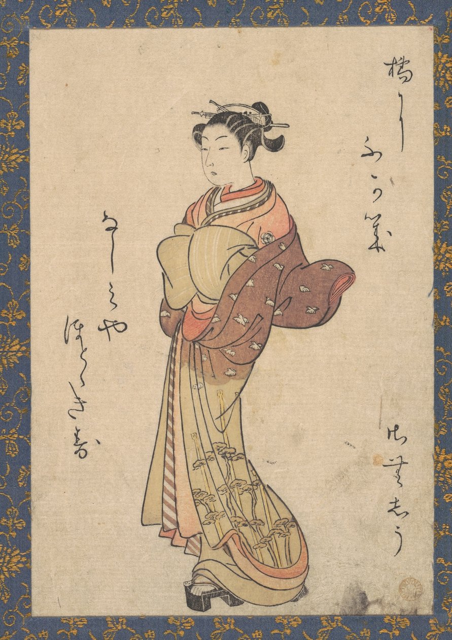 As cortesãs, da série «Seiro Bijin Awase Carver End Shigoro» (sic) de Suzuki Harunobu