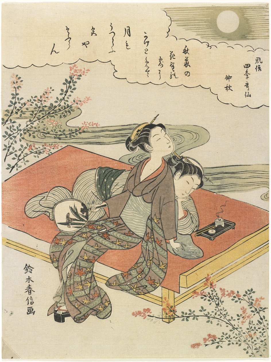 O oitavo mês, c. 1768 de Suzuki Harunobu