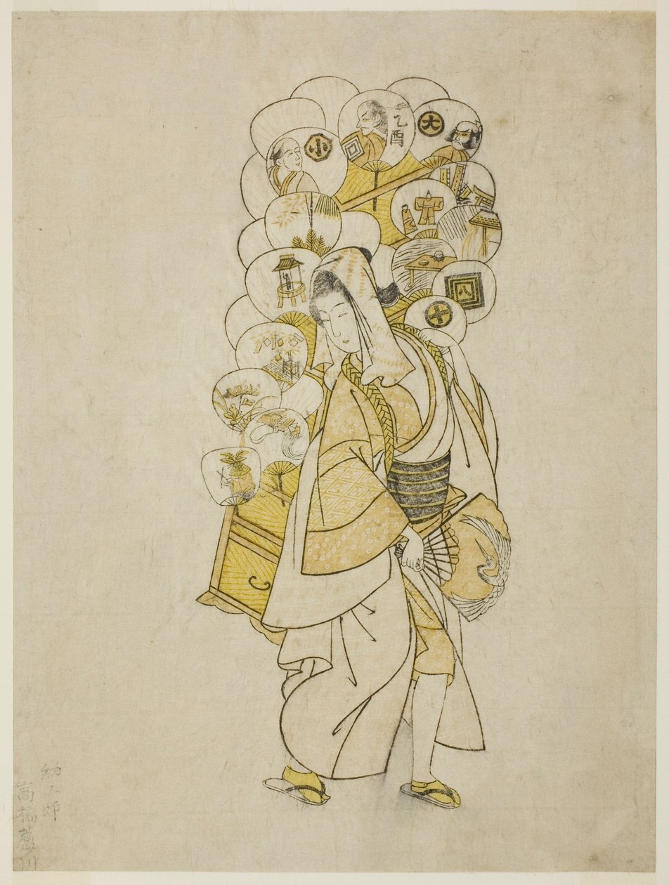 O vendedor ambulante de Suzuki Harunobu