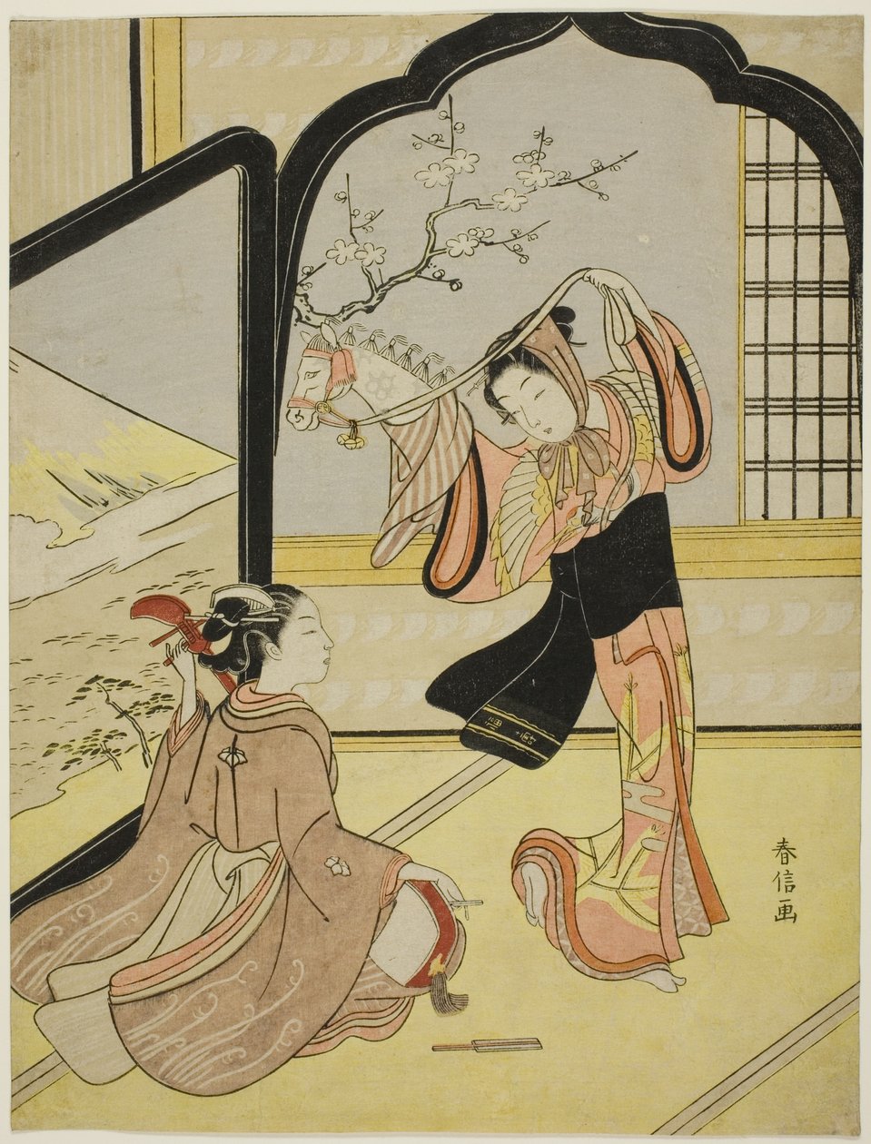 A Dança Harugoma de Suzuki Harunobu