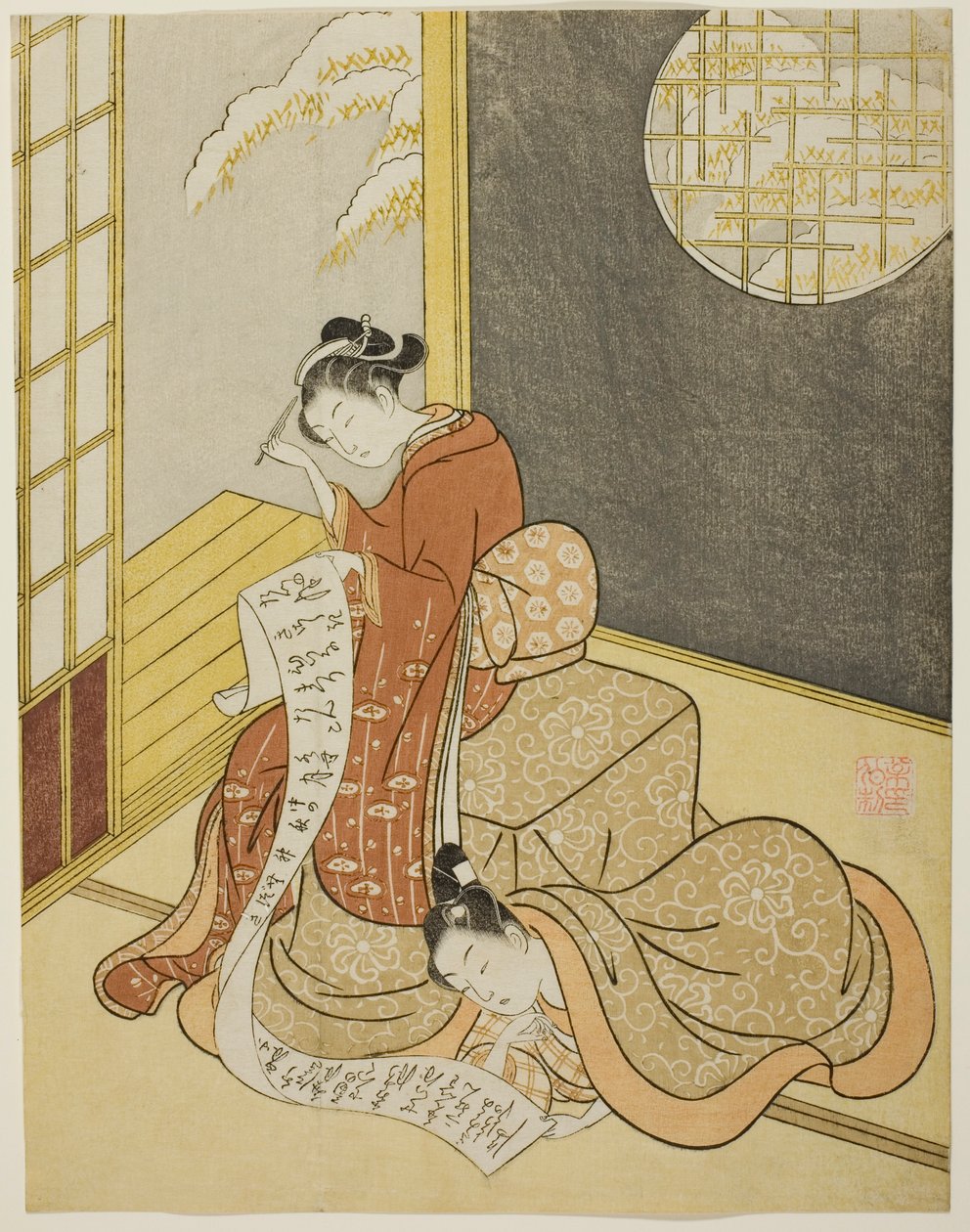 A carta de amor de Suzuki Harunobu