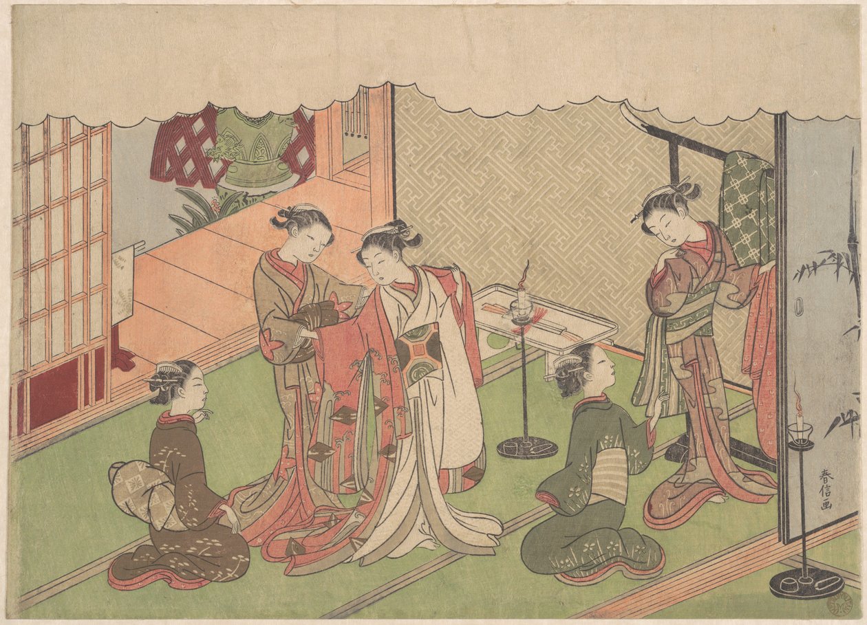 A cerimónia de casamento de Suzuki Harunobu