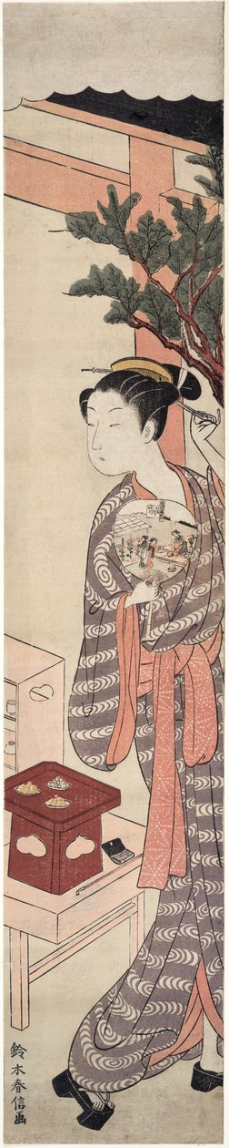 A barraca de chá - Kagiya Osen de Suzuki Harunobu