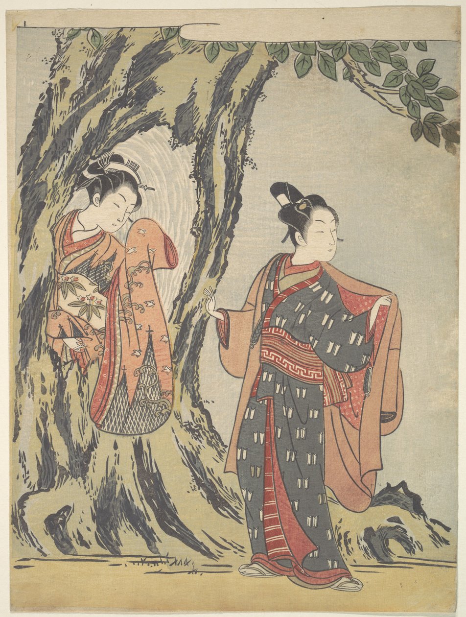 Dois jovens de Suzuki Harunobu