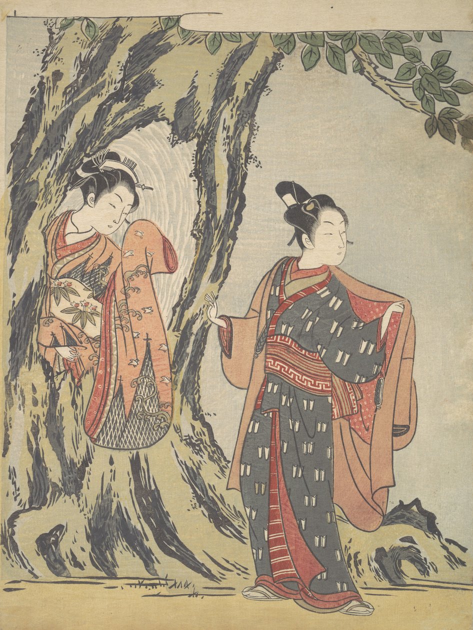 Dois Jovens, 1725-1770., 1725-1770. de Suzuki Harunobu