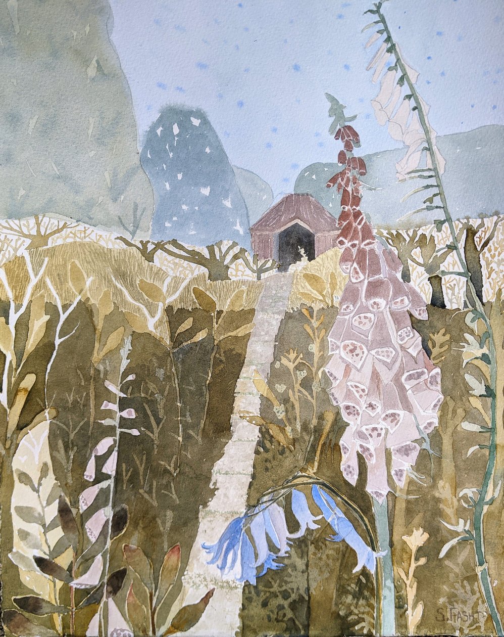 Refúgio, 2022 (aguarela sobre papel) de Suzy Fasht