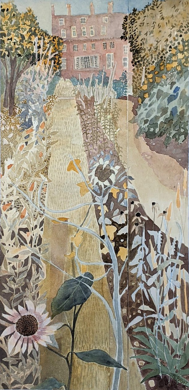 Jardim de fim de verão, 2020 (aguarela sobre papel) de Suzy Fasht