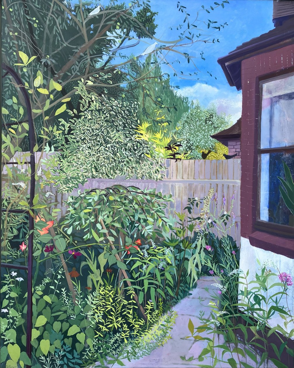 Um dia de verão, 2025 (óleo sobre linho) de Suzy Fasht