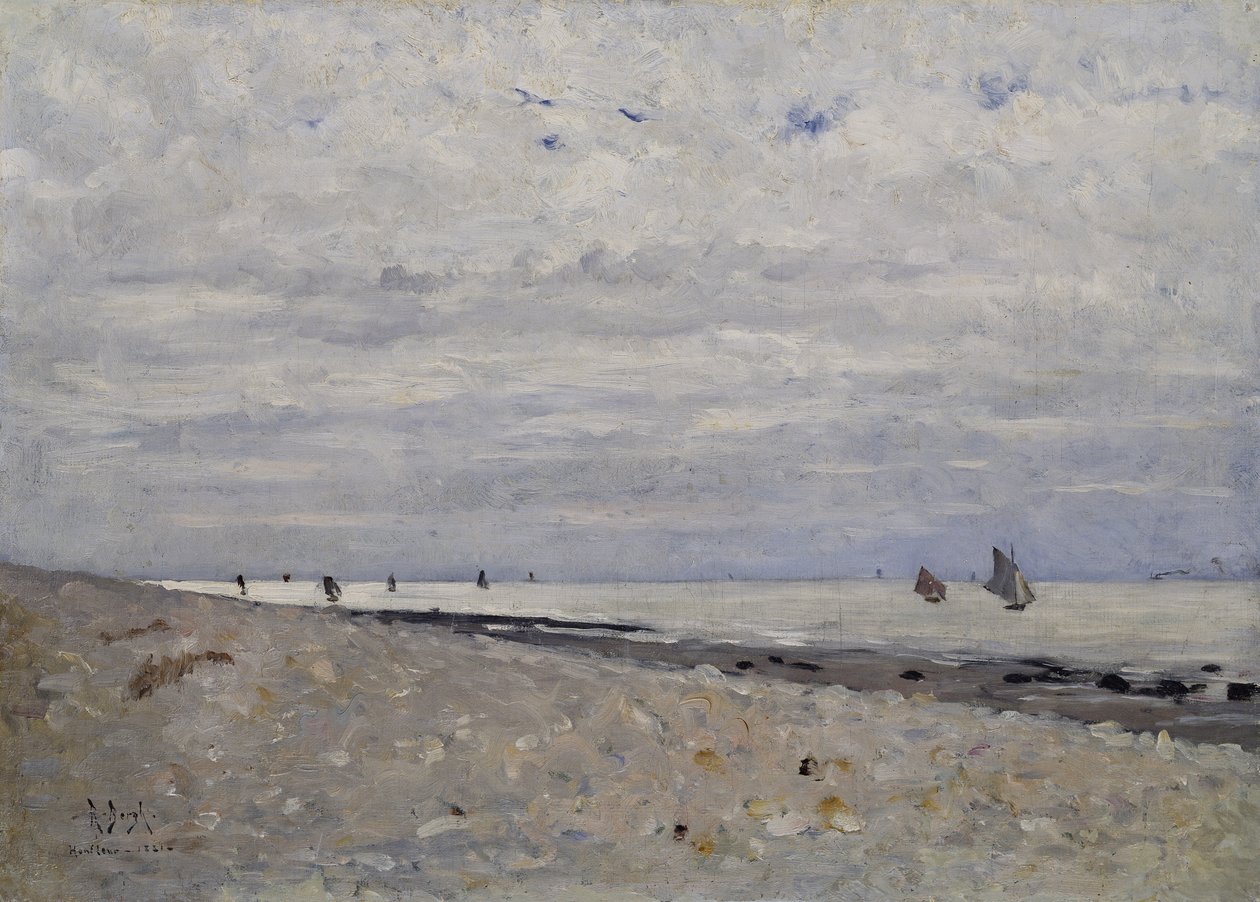 Paisagem do mar ao largo de Honfleur, 1881 de Sven Richard Bergh