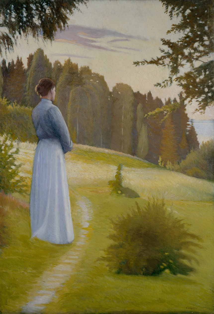 Depois do pôr do sol (óleo sobre tela) de Sven Jorgensen