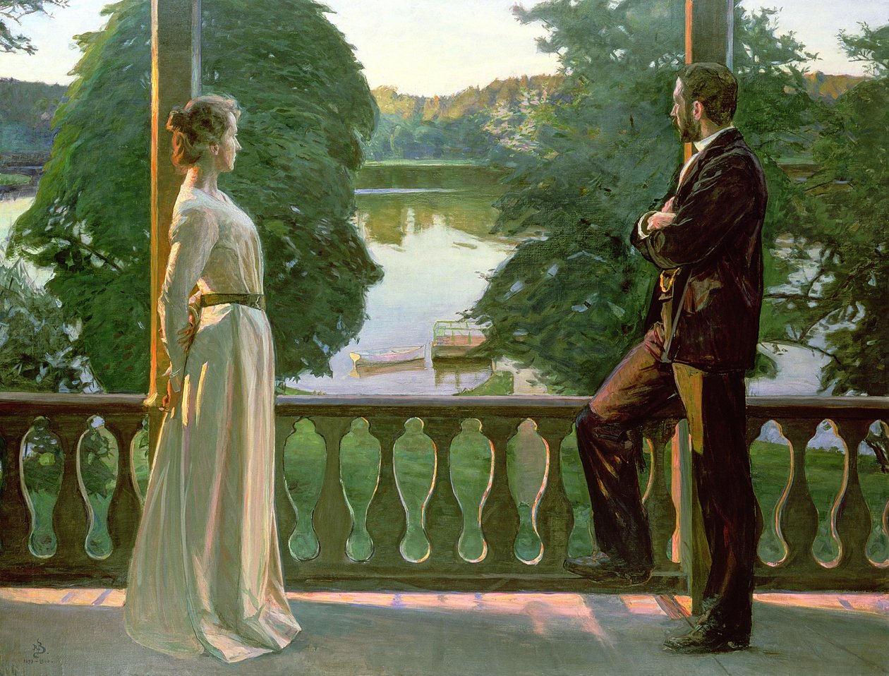 Noite de verão nórdica de Sven Richard Bergh