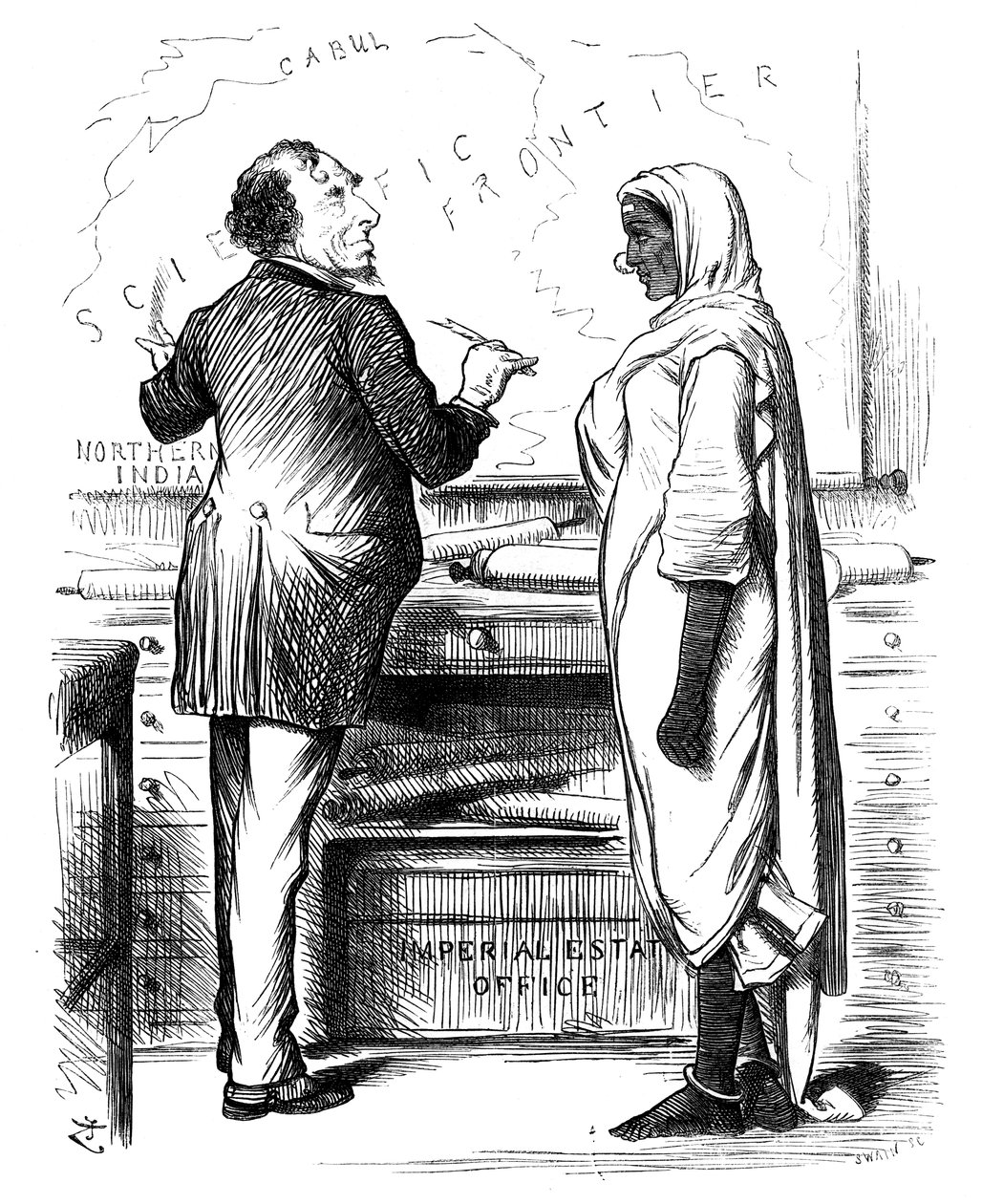 Quem pagar, 1878. de Swain