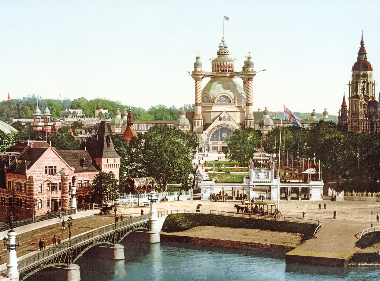 Vista, de, Djurgården, ilha, em, estocolmo, 1897 de Swedish Photographer