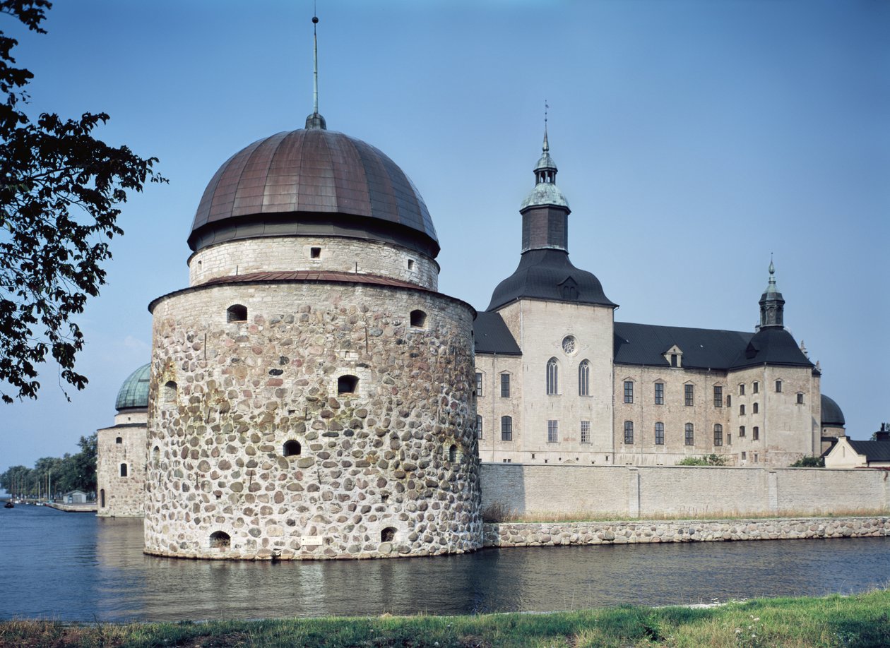 Vista do Castelo de Vadstena, construído em 1545 de Swedish School
