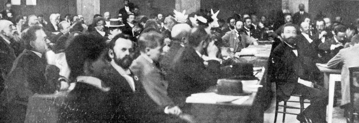Grupo de Delegados no Congresso Sionista, Basileia, 1897 de Swiss Photographer
