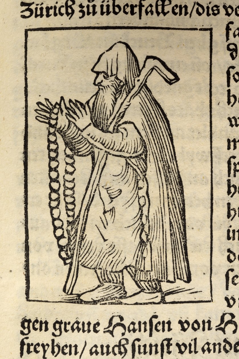 Ilustração de Cosmographia de Sebastian Muenster, Basel 1544 de Swiss School