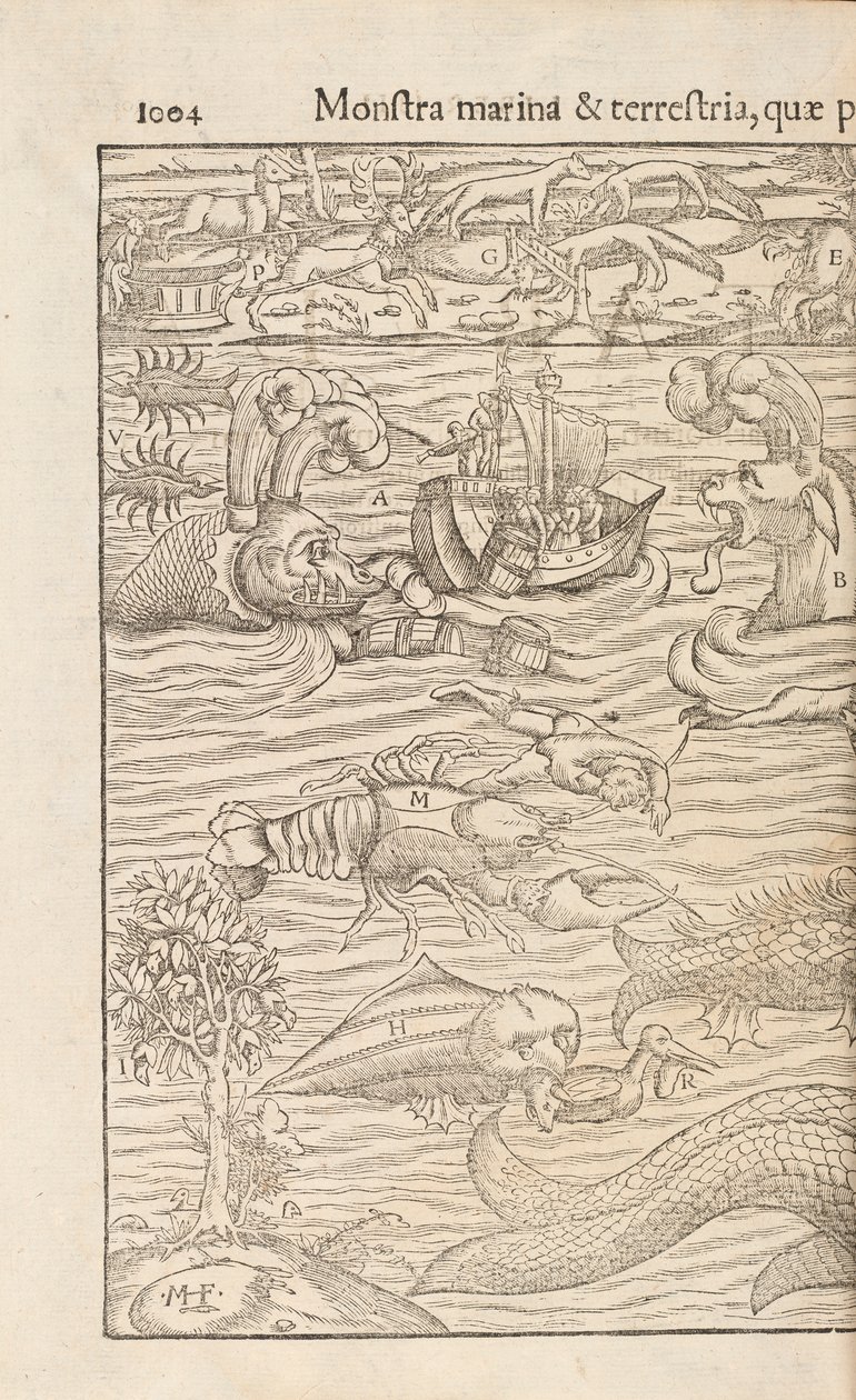 Página 1004 da Cosmographiae Universalis por Sebastian Muenster, Basel, 1572 de Swiss School