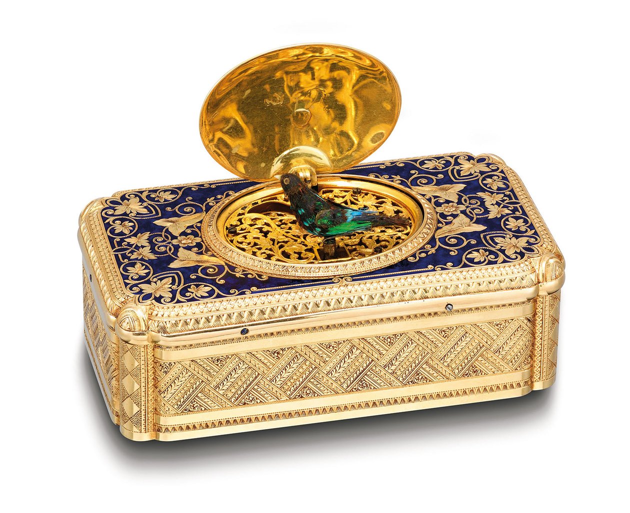 Caixa para pássaros cantores, c.1840 de Swiss School