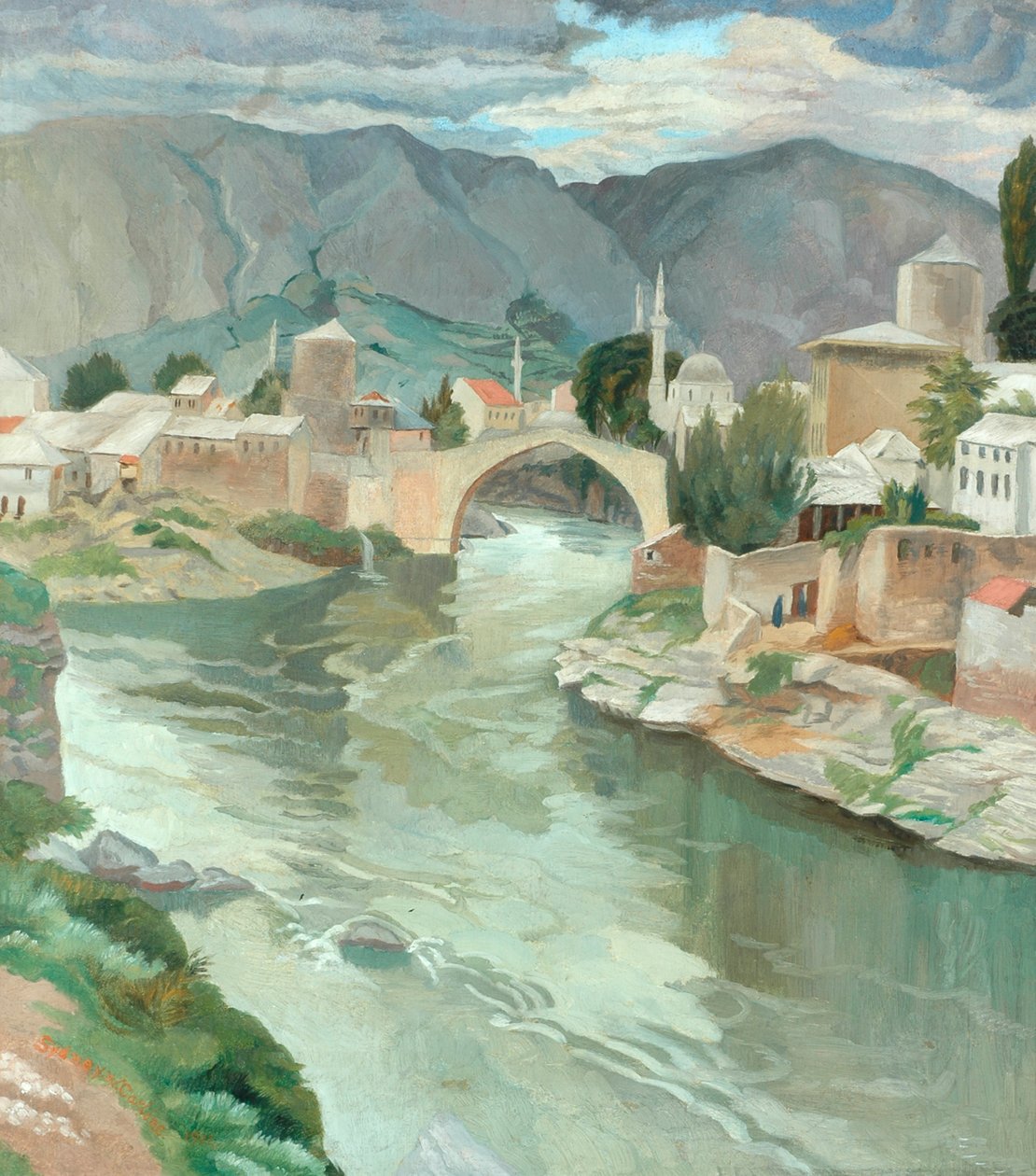 Mostar, Herzegovina, 1922 de Sydney Carline
