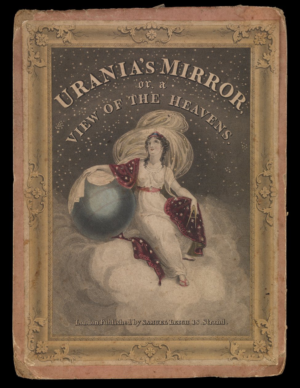 Espelho de Urânia ou uma Vista dos Céus (cartões de Constelações), c.1825 (cartão, papel, tecido) de Sydney Hall