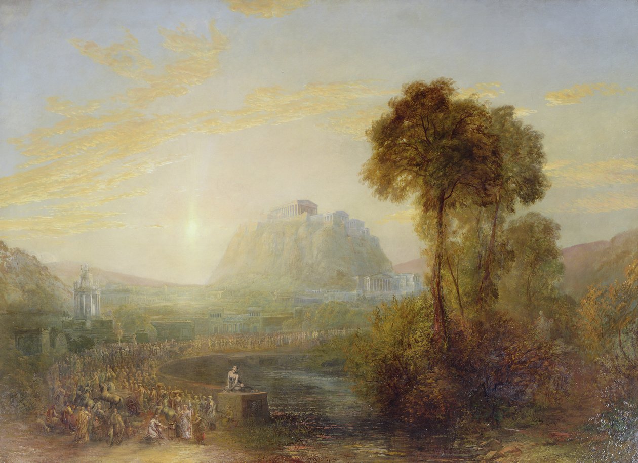 Um sonho da Atenas Antiga (óleo sobre tela) de Sydney Herbert