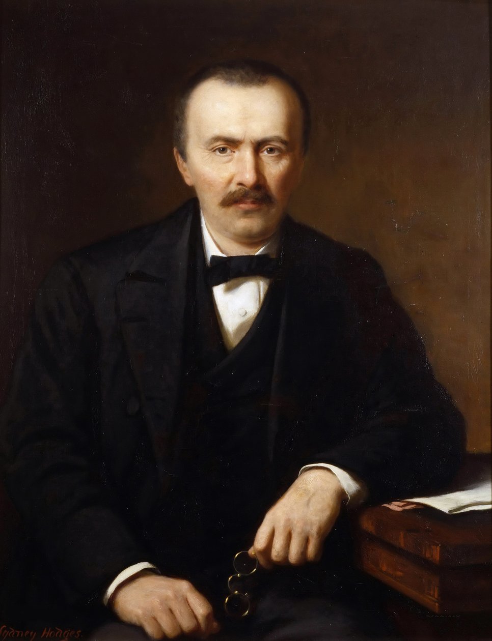 Retrato de Heinrich Schliemann 1822-1890, ca 1866. de Sydney Hodges