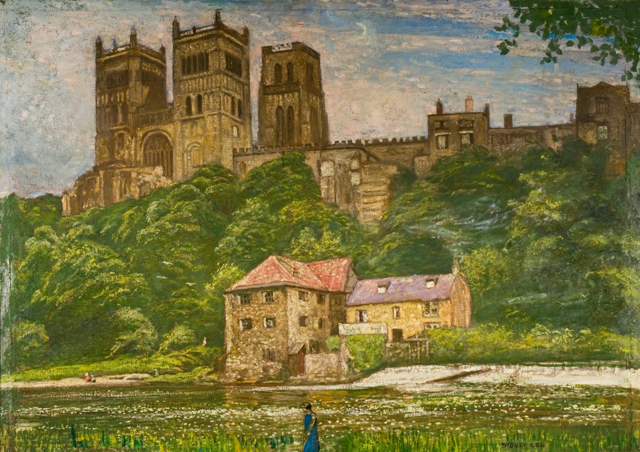 Catedral de Durham (óleo sobre tela) de Sydney Lee