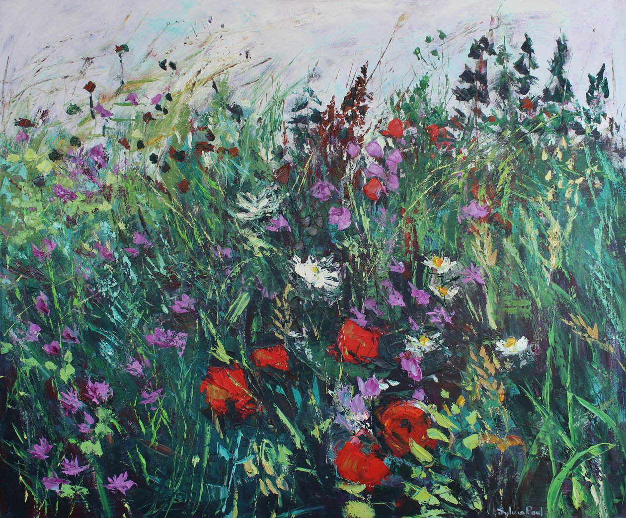 Prado de flores silvestres de Sylvia Paul