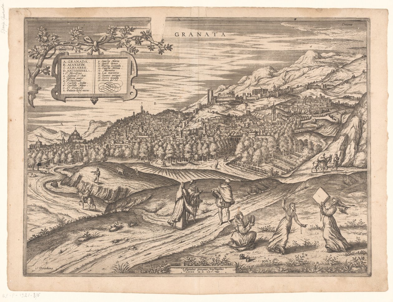 Vista de Granada
Granata (título sobre o objecto) de Symon Novelanus (possibly)
