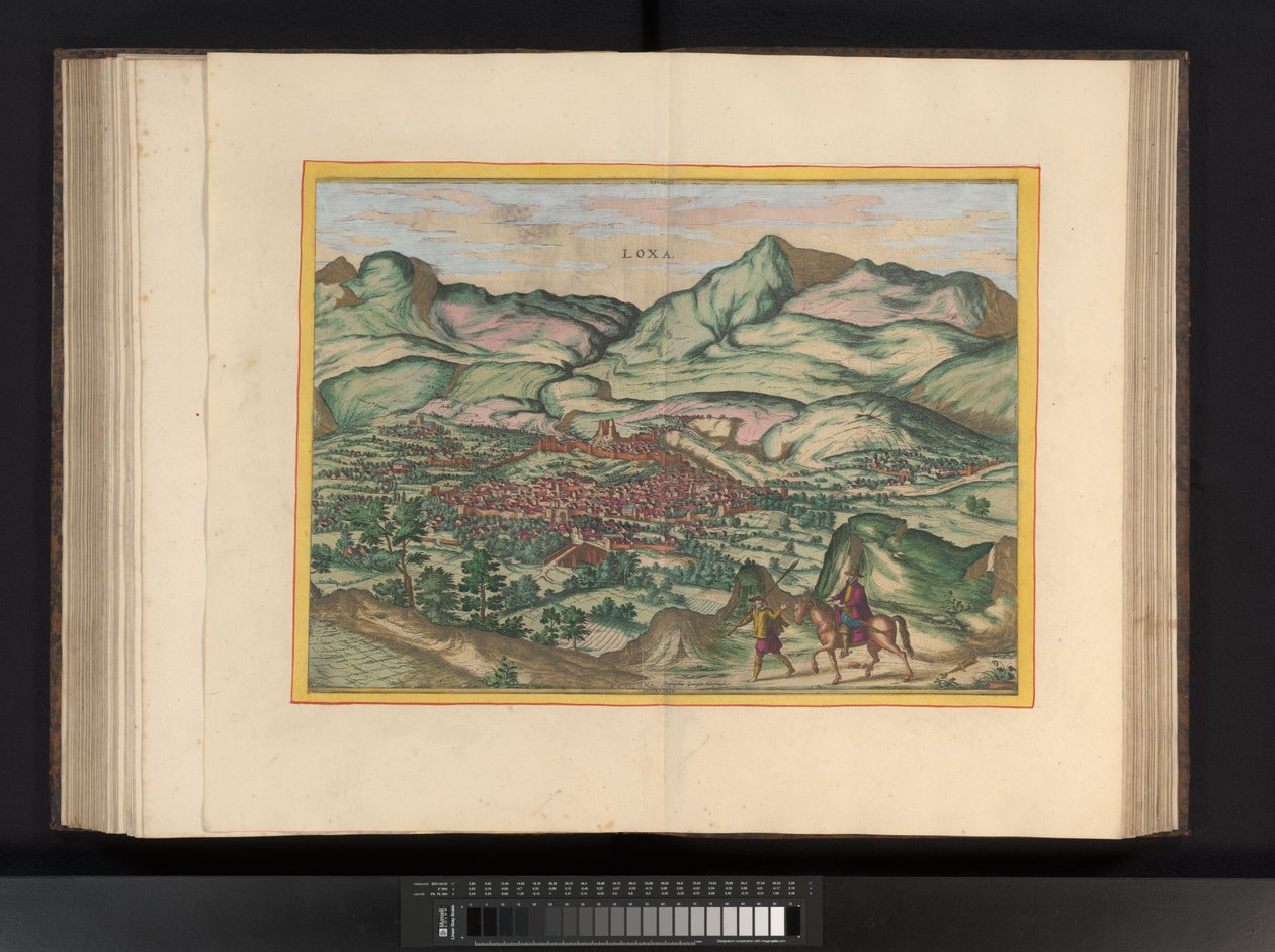 Vista da cidade de Málaga
Málaga (título sobre o objecto) de Symon Novelanus (possibly)