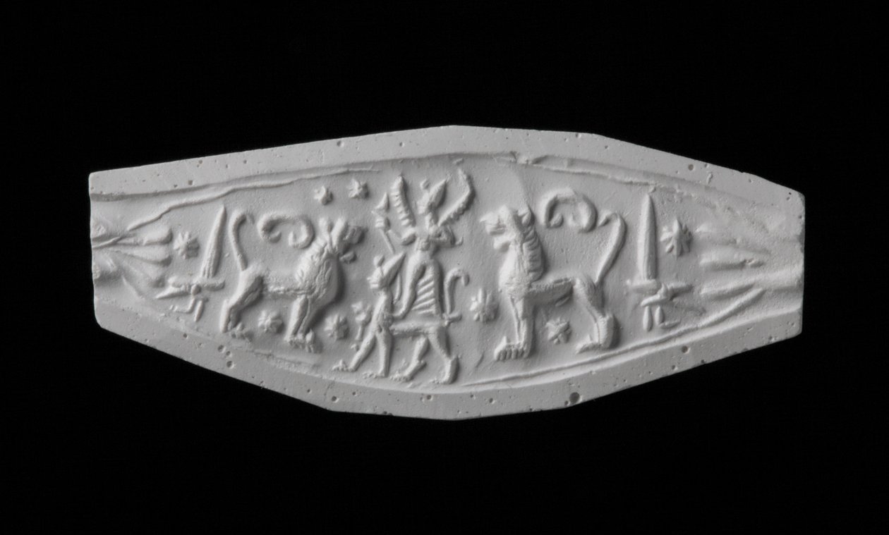 Elenco de um anel de vedação, Late Bronze Age (gesso) de Syrian