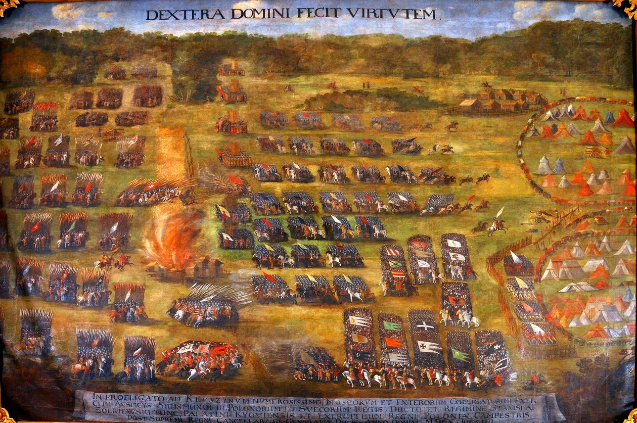 A Batalha de Klushino, antes de 1620 de Szymon Boguszowicz