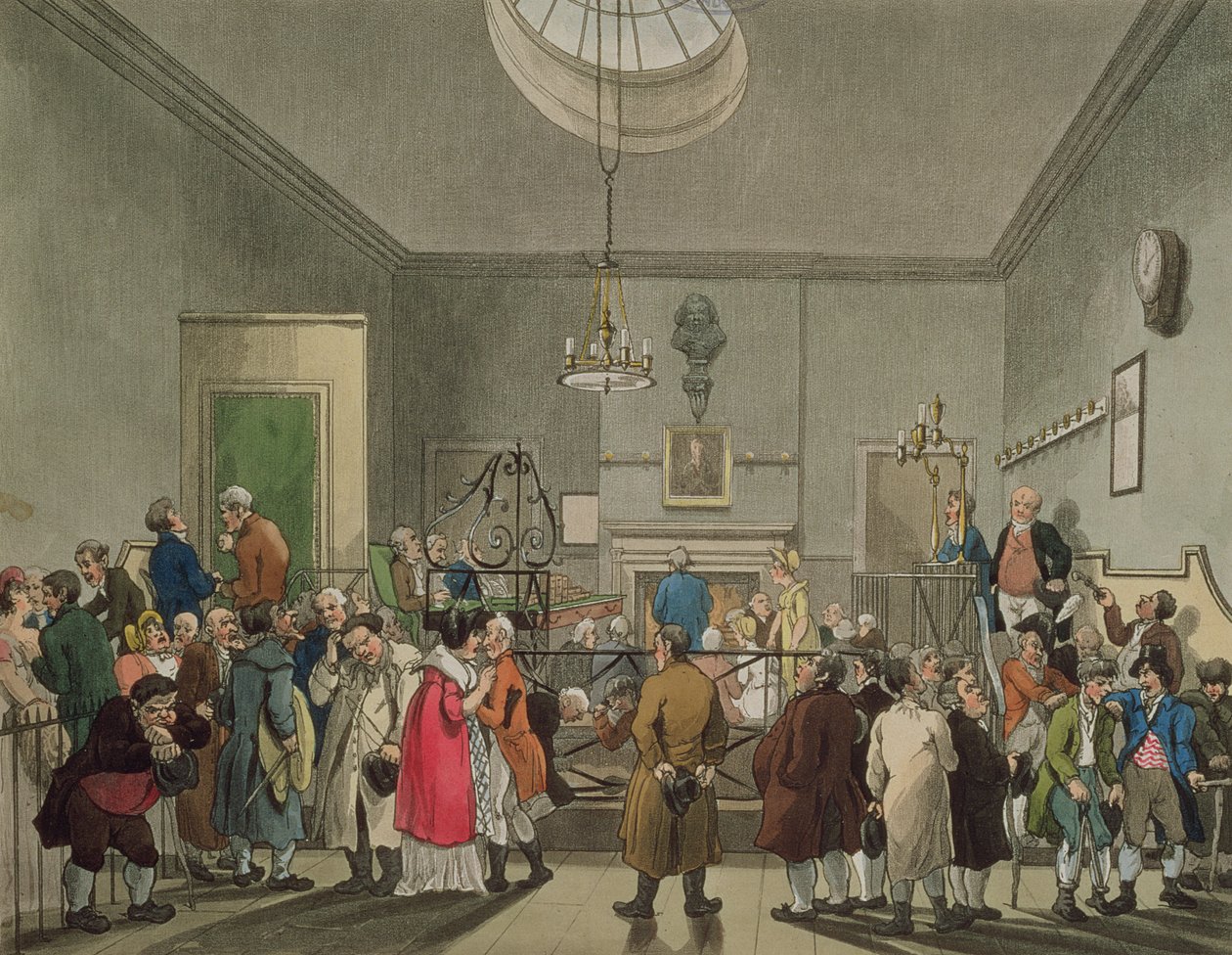 Bow Street Office, do Microcosmo de Londres de Ackermann de Pugin and Rowlandson