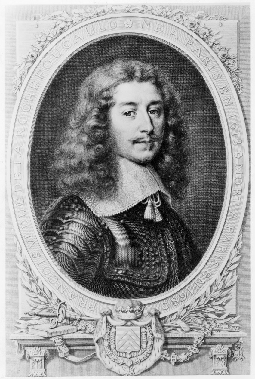Retrato do duque de la Rochefoucauld de T. Goutiere