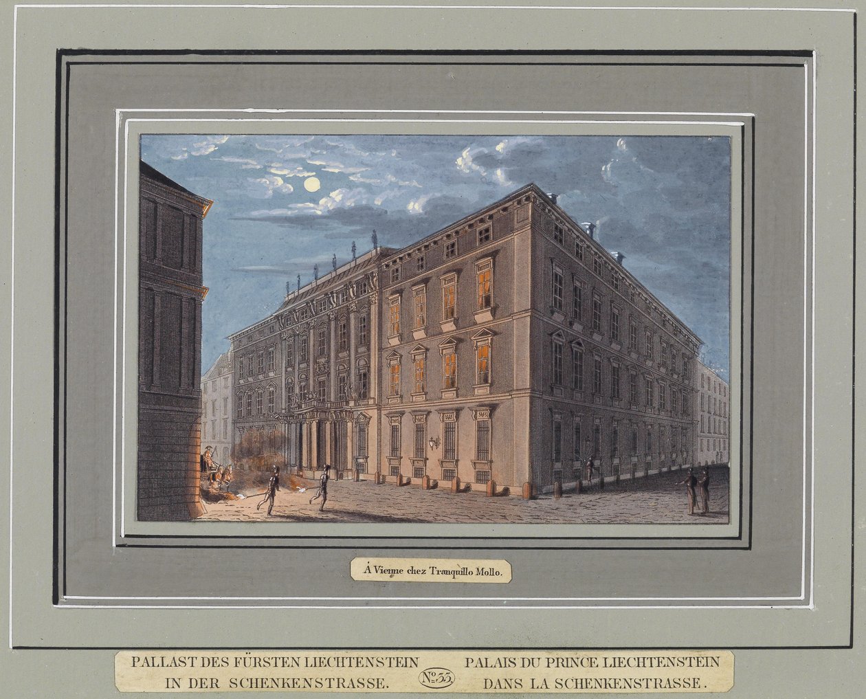 Palácio do Príncipe Liechtenstein em Schenkenstrasse. de T. Mollo