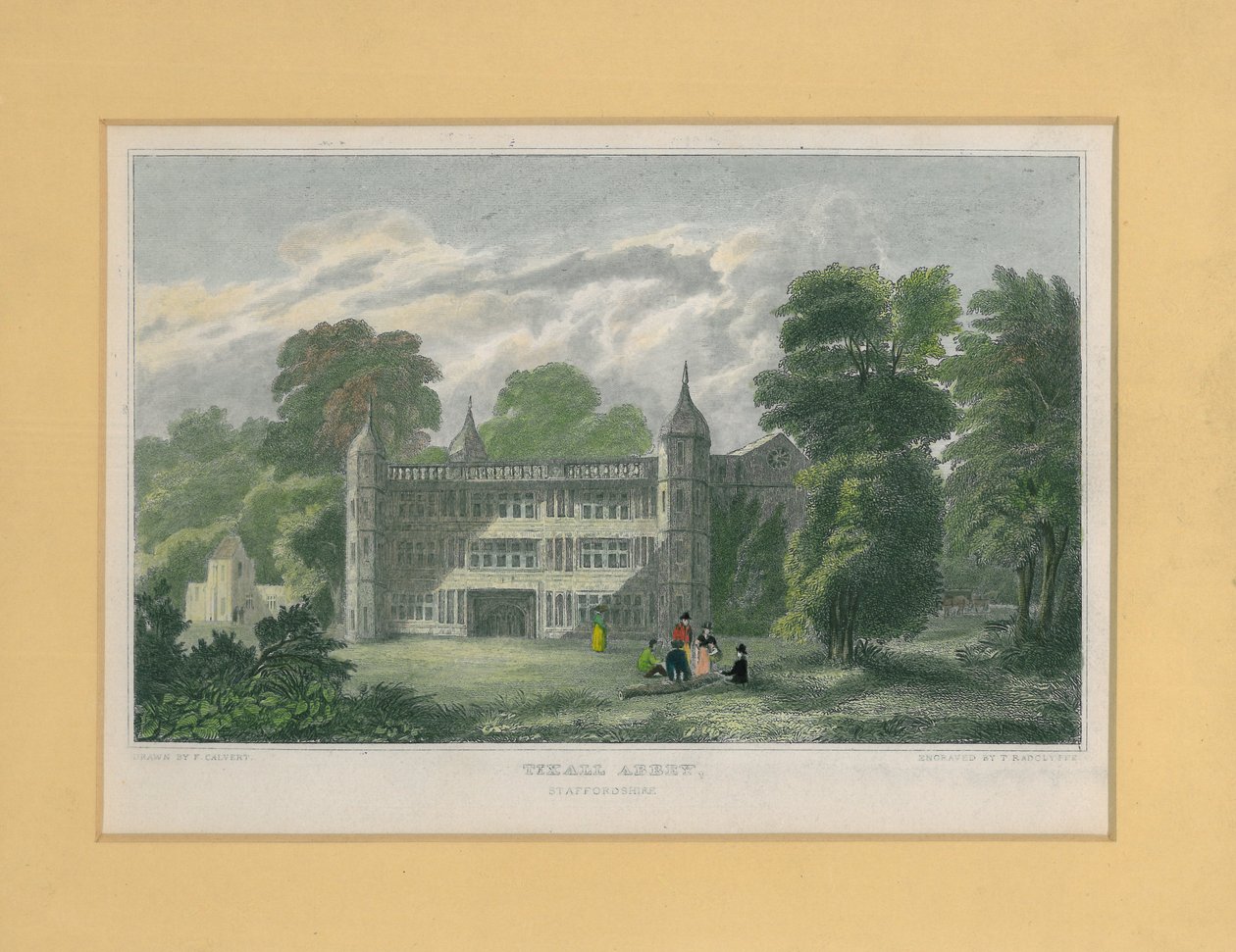 Tixall Abbey, Staffordshire de T. Radclyffe