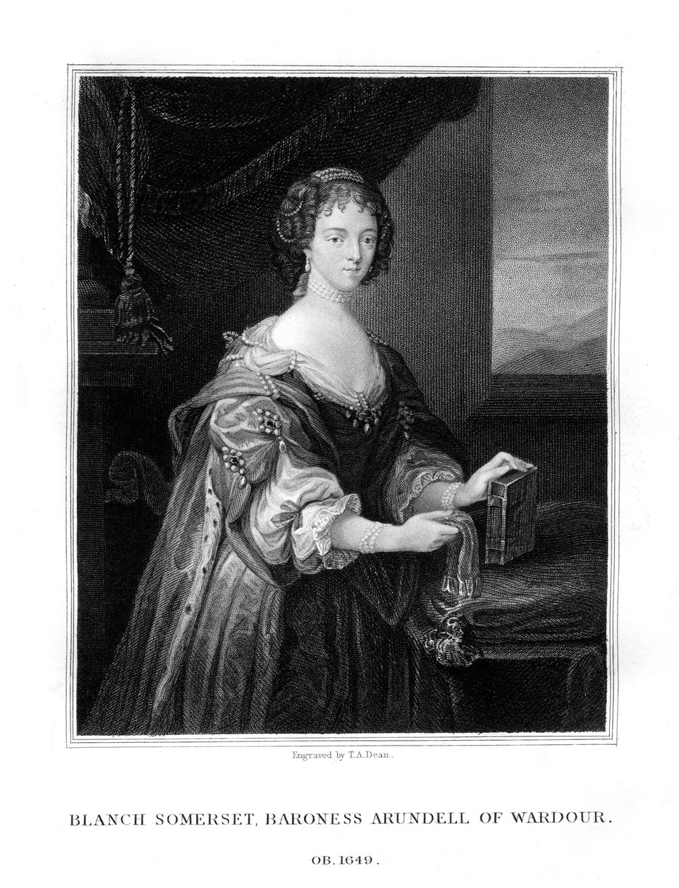 Blanche Somerset, Senhora Arundell de Wardour, 1827 de T. A. Dean