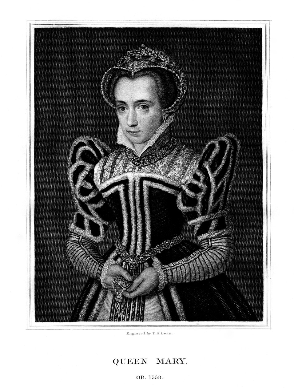 Rainha Maria da Áustria, 1827. de T. A. Dean