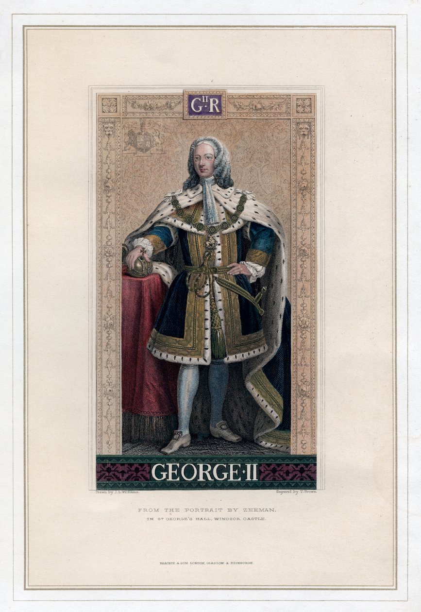 George II, rei da Grã-Bretanha e Irlanda de T. Brown