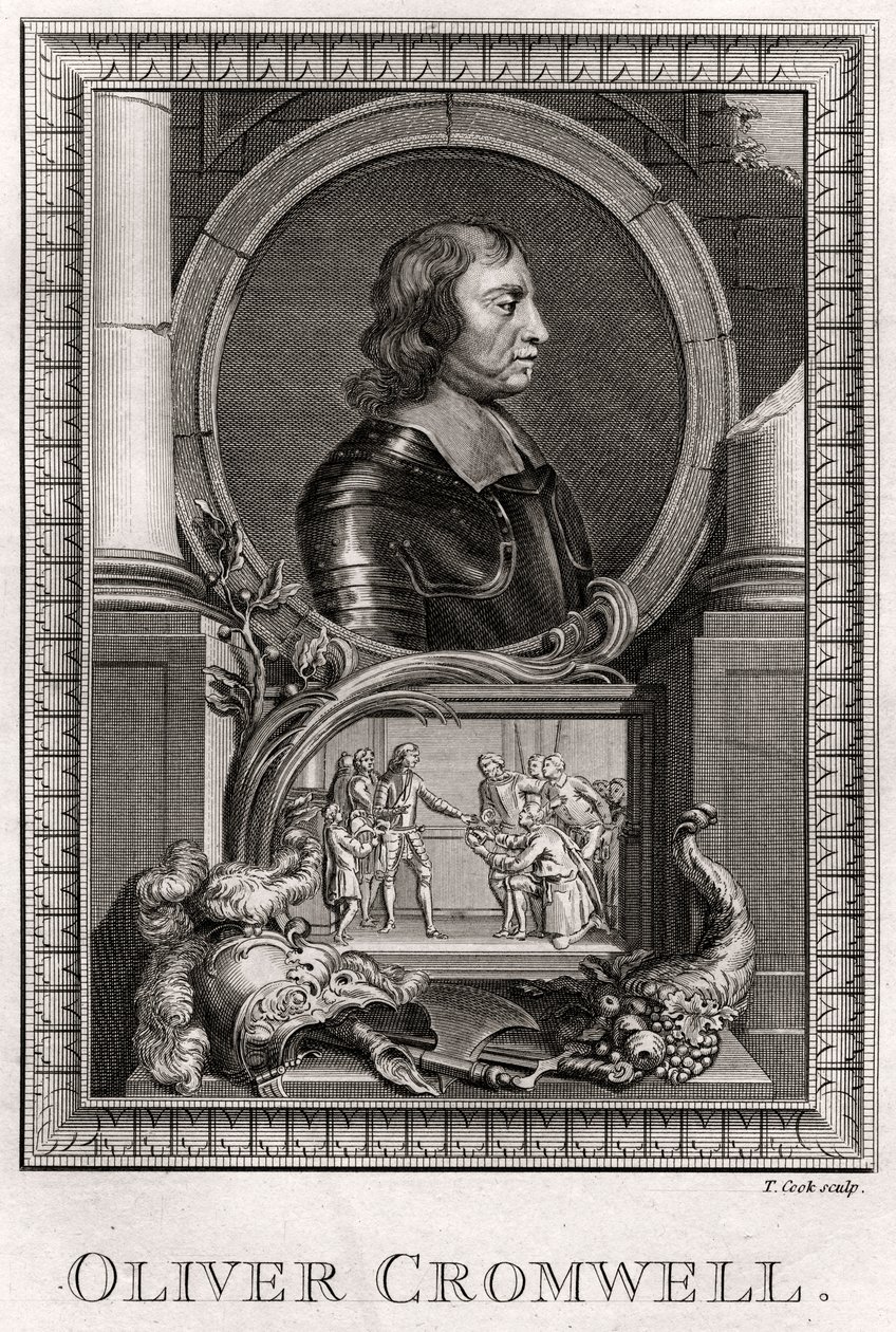 Oliver Cromwell, 1775 de T. Cook