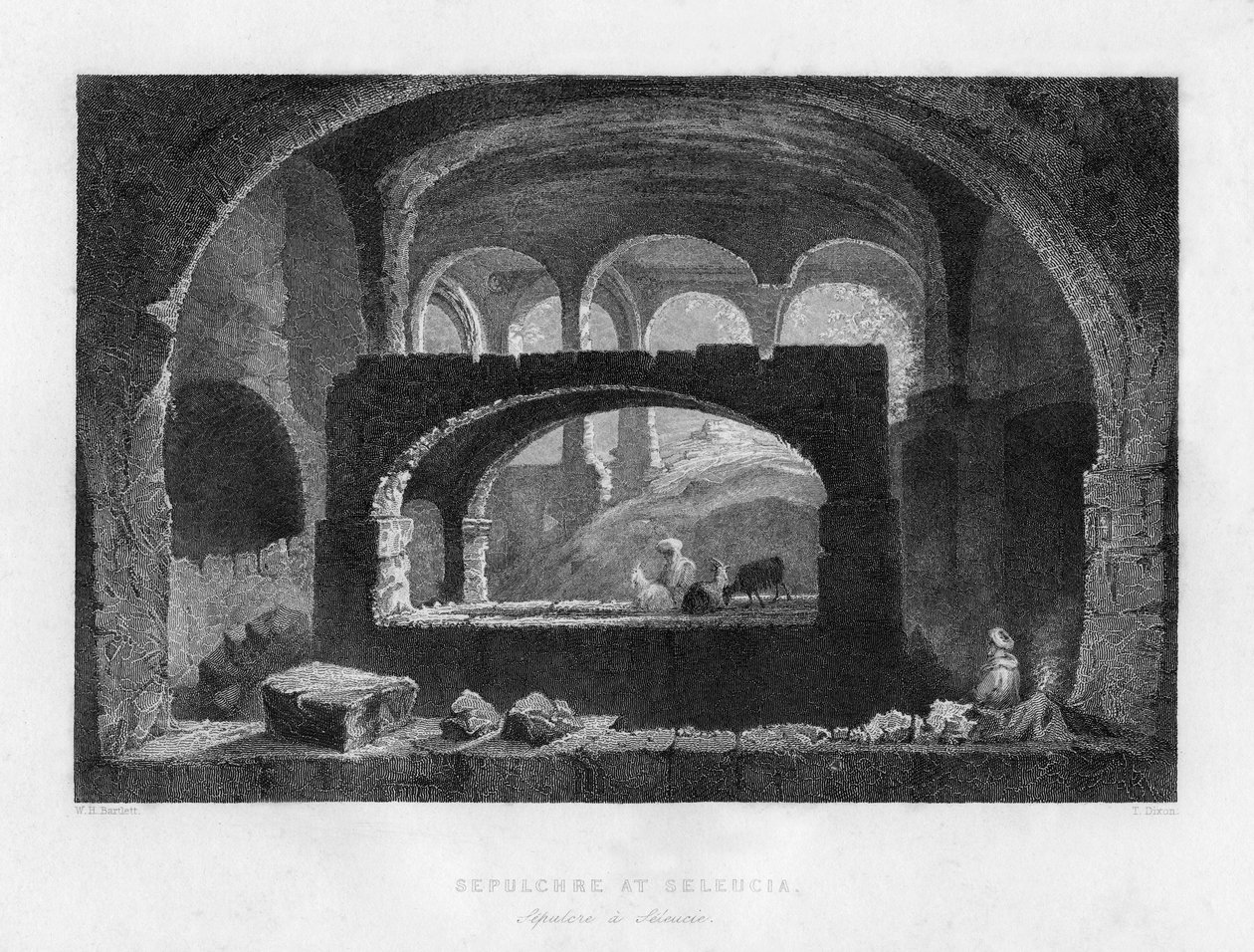 Um sepulcro em Seleucia, Mesopotâmia IraqIran, 1841. de T Dixon