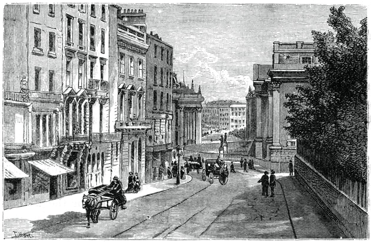 Rua Grafton, Dublin, 1900. de T. Hart