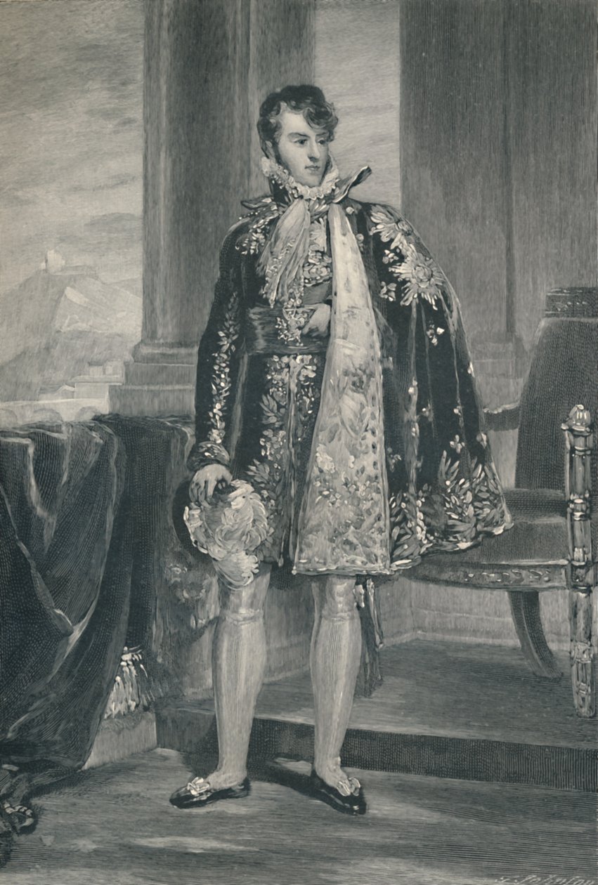 Príncipe Camillo Borghese - Segundo marido de Pauline Bonaparte, c1810, 1896 de T. Johnson