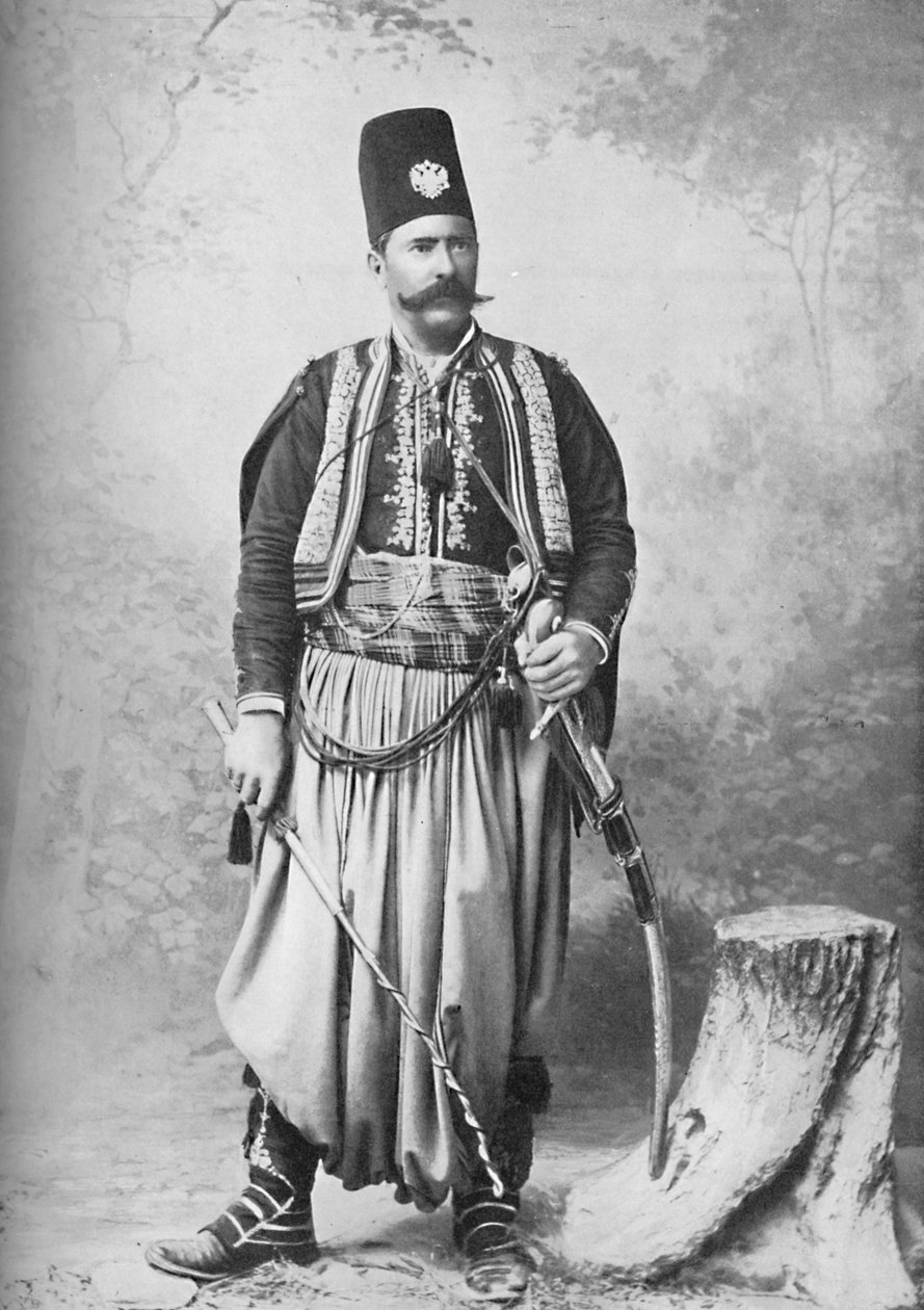 Um sírio em seu traje completo, 1902 de T. R. Dumas and Son