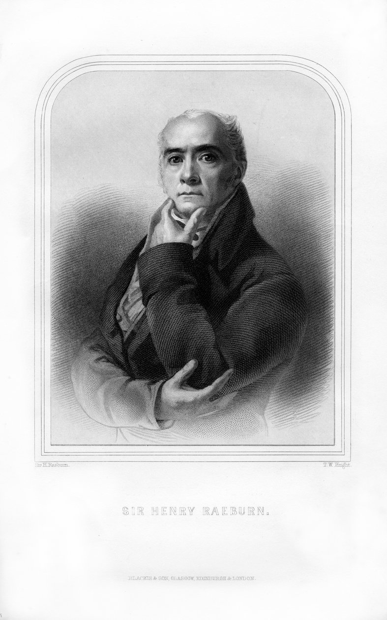 Sir Henry Raeburn, pintor de retratos escocês, 1870. de T. W. Knight