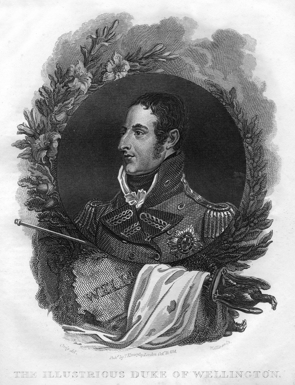 Arthur Wellesley, o primeiro duque de Wellington 1769-1852, 1816. de T. Wallis