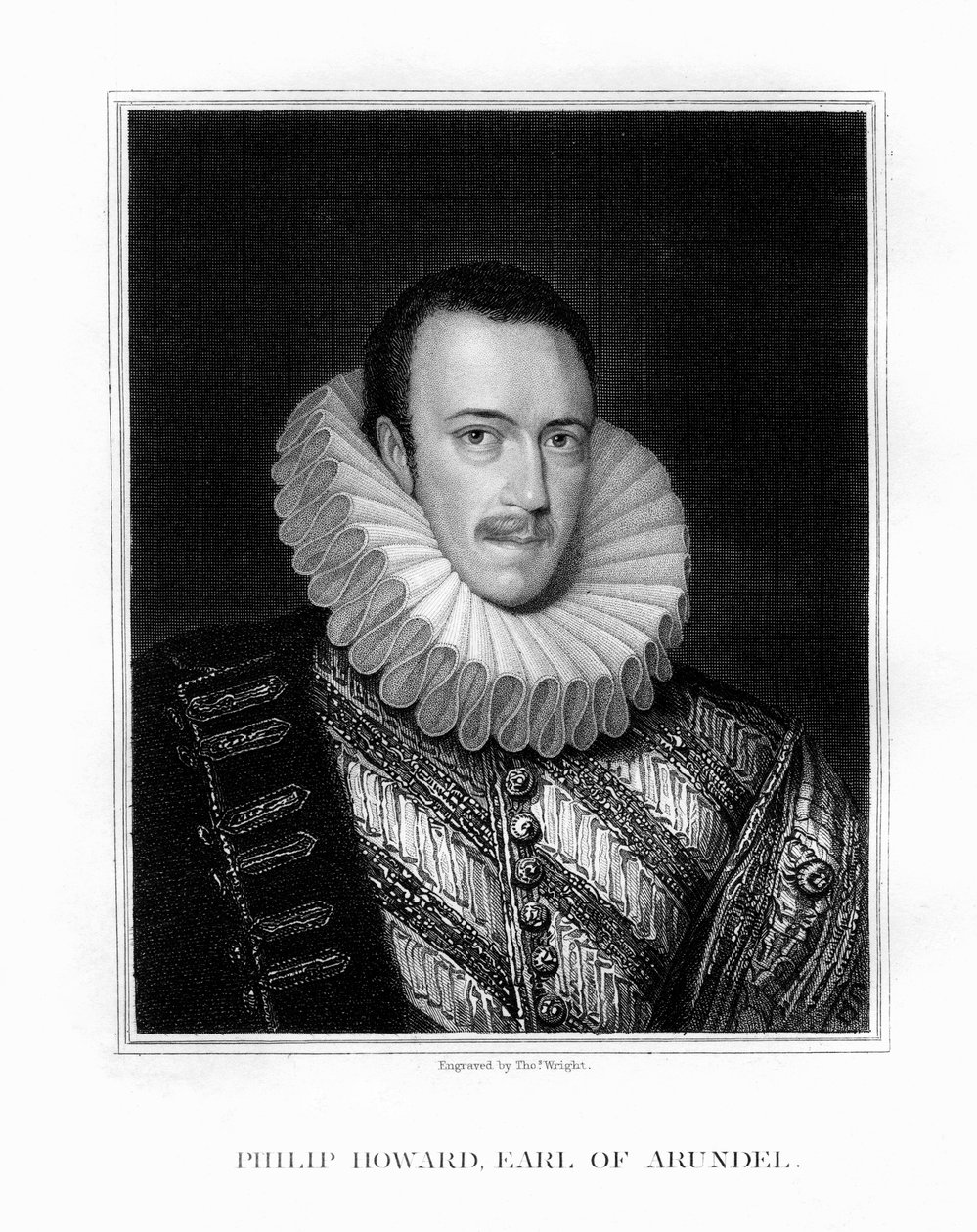 São Filipe Howard, 20º Conde de Arundel, nobre inglês, 1826. de T. Wright