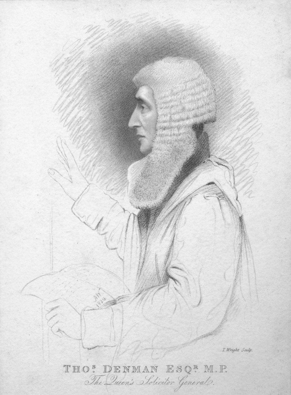 Thomas Denman Esq. MP., The Queens Solicitor General, c1820. de T. Wright